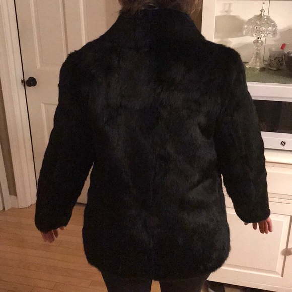 REAL Rabbit Fur Coat - Picture 3 of 7